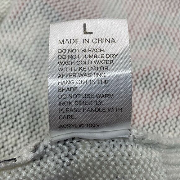 JOYRICH X Keith Haring Sweater Size Large Multicolor Dancing People Dogs Pop Art - Picture 12 of 13